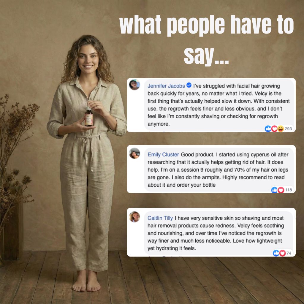 Velcy™ Smooth Regrowth Oil · Cyperus Rotundus Formula